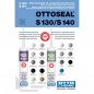 OTTOSEAL S140 C990 mastic silicone piscine et pierre naturelle bleu adriatique