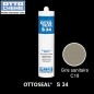 OTTOSEAL S34 mastic silicone spécial joints de sol gris sanitaire
