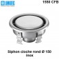1550 CFB Siphon cloche inox rond Ø 150 surbaissé