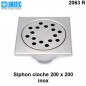2063 R Siphon cloche inox 200 x 200 2063 R Siphon cloche inox 200 x 200