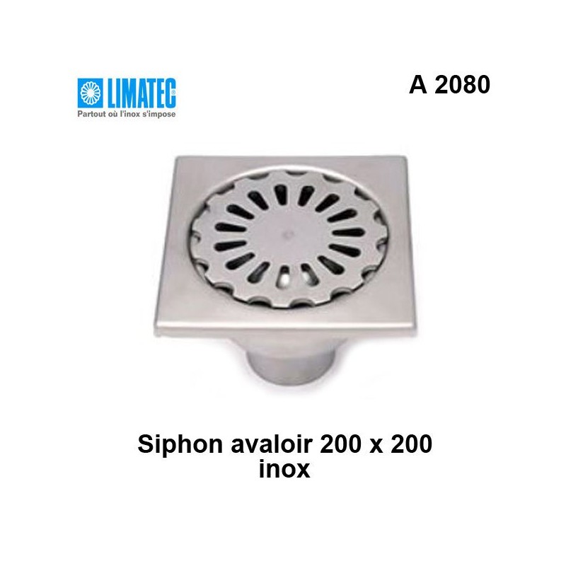 A 2080 Siphon avaloir inox 200 x 200