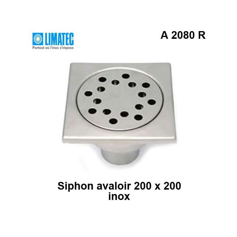 A 2080 R Siphon avaloir inox 200 x 200 A 2080 R Siphon avaloir inox 200 x 200