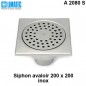 A 2080 S Siphon avaloir inox 200 x 200 A 2080 S Siphon avaloir inox 200 x 200