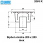 2063 R Siphon cloche inox 200 x 200 2063 R Siphon cloche inox 200 x 200