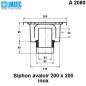 A 2080 Siphon avaloir inox 200 x 200