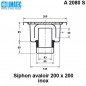 A 2080 S Siphon avaloir inox 200 x 200 A 2080 S Siphon avaloir inox 200 x 200