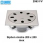 2063 FV Siphon cloche inox 200 x 200