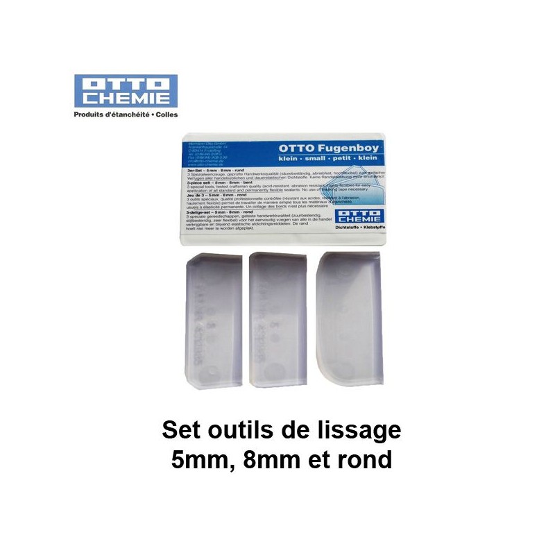 Set outils de lissage Fugenboy petit 5mm, 8mm et rond