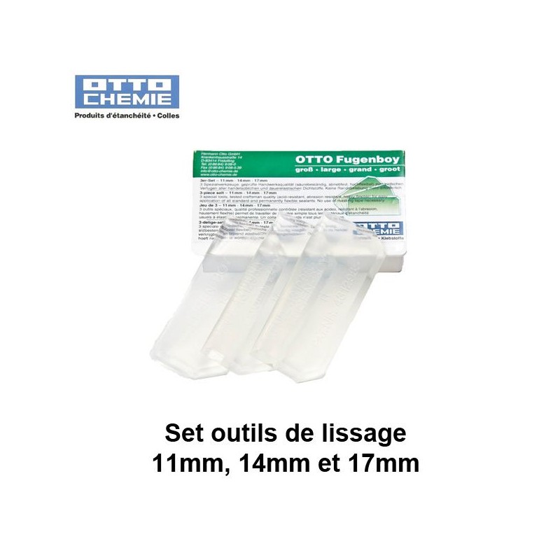 Set outils de lissage Fugenboy grand 11mm, 14mm et 17 mm