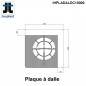 Plaque à dalle  200 x 200 mm