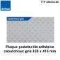 Plaque podotactile autocollante caoutchouc gris  825 x 415 mm
