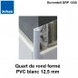 Quart de rond fermé PVC blanc 12.5 mm