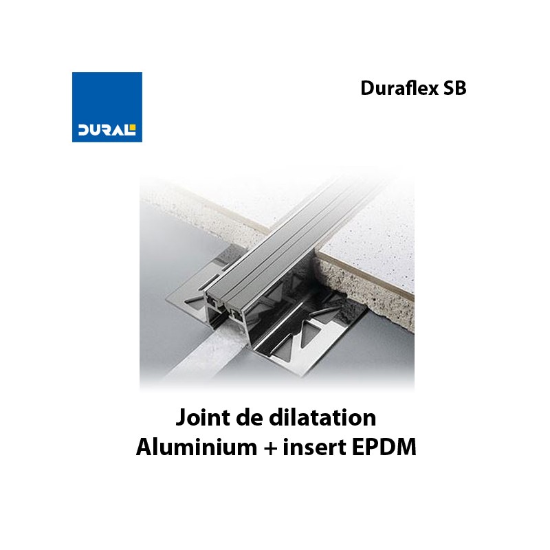 Joint de dilatation Duraflex SB hauteur 15 mm largeur 37 mm insert noir 