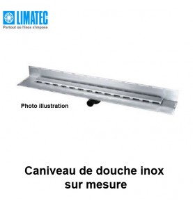 Caniveau de douche inox 316 sur mesure 1920 x 102 mm