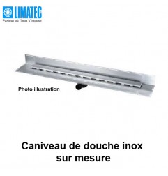 Caniveau de douche inox 316 sur mesure 1920 x 102 mm