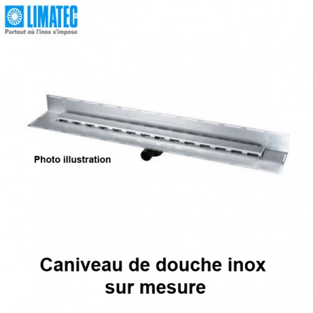 Caniveau de douche inox 316 sur mesure 1920 x 102 mm
