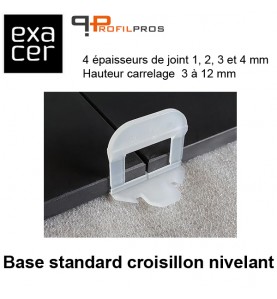 Base standard croisillon nivelant largeur 3 mm 