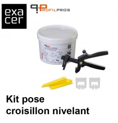 Kit de pose croisillon nivelant, joint largeur 1 mm