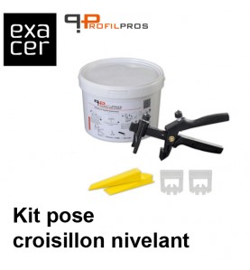 Kit de pose croisillon nivelant, joint largeur 1 mm