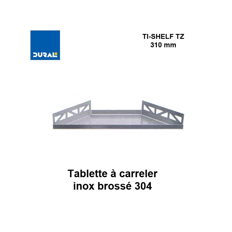 Tablette à carreler trapézoïdale TI-SHELF TZ  310 x 125 mm