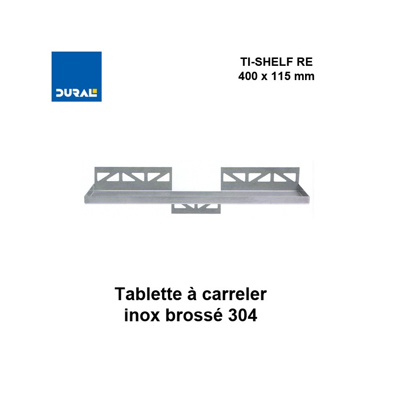Tablette à carreler rectangulaire TI-SHELF TS RE 1130  400 x 115 mm