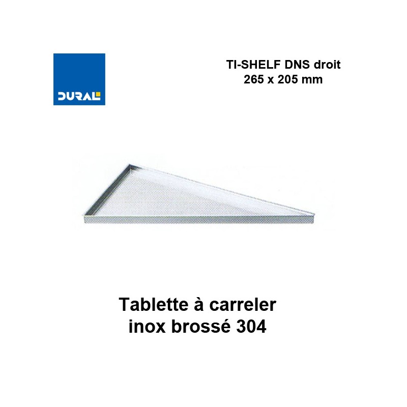 Tablette à carreler triangulaire TI-SHELF DNS droit à rapporter 265x205mm