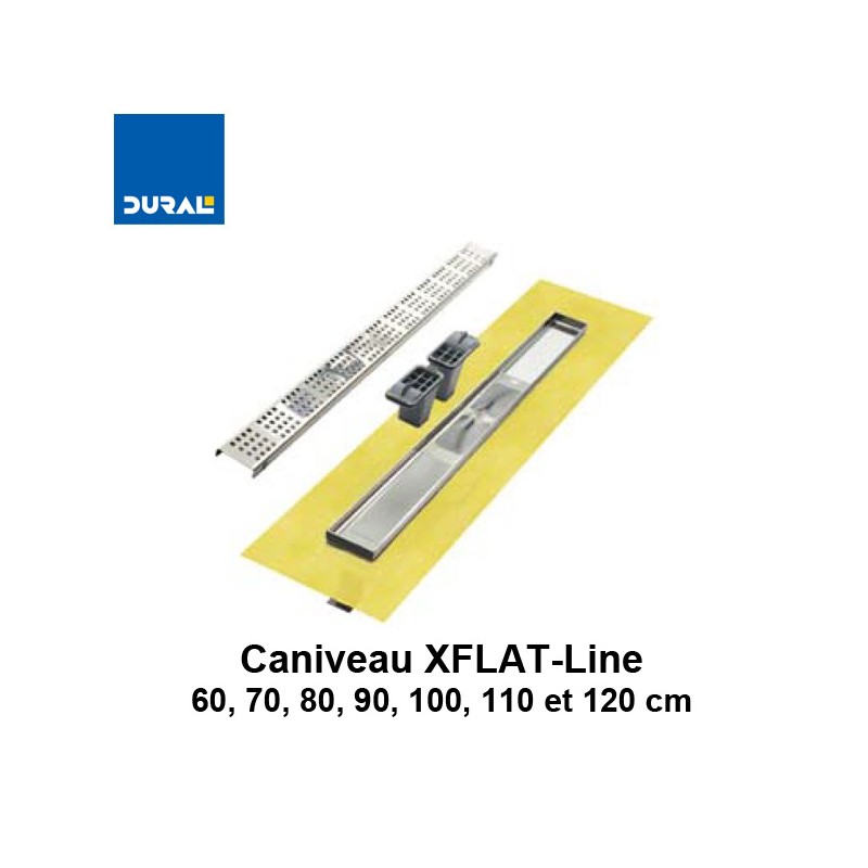 Caniveau de douche ultra-plat XFLAT-LINE 110 cm